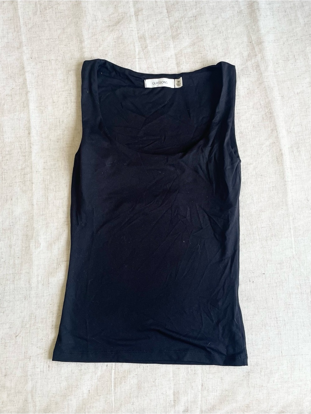 Glassons Black Scoop Neck Tank Top